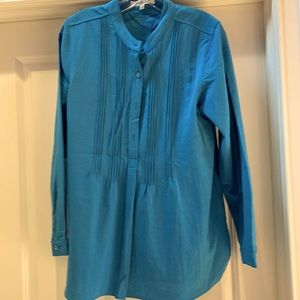 Blue Travel Smith Long Sleeve Top